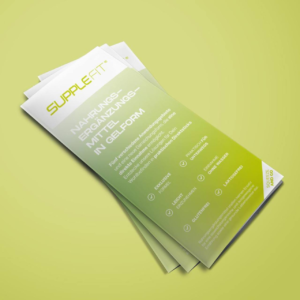 Flyer SuppleFit (complements alimentaires en gel ) - Allemand (50 pcs)
