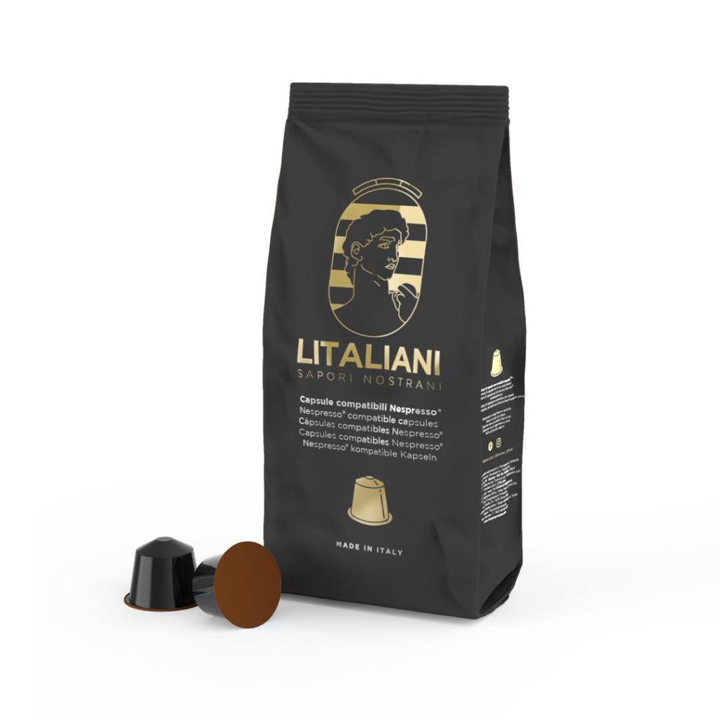 Boisson en capsules compatibles Nespresso® - « Nocciolino » (Noisettes) 15 pz