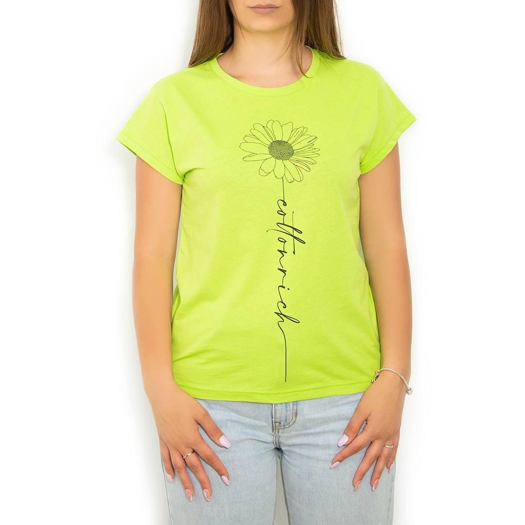 t-shirt-cotton-rich-basic-vert-lime-daisy