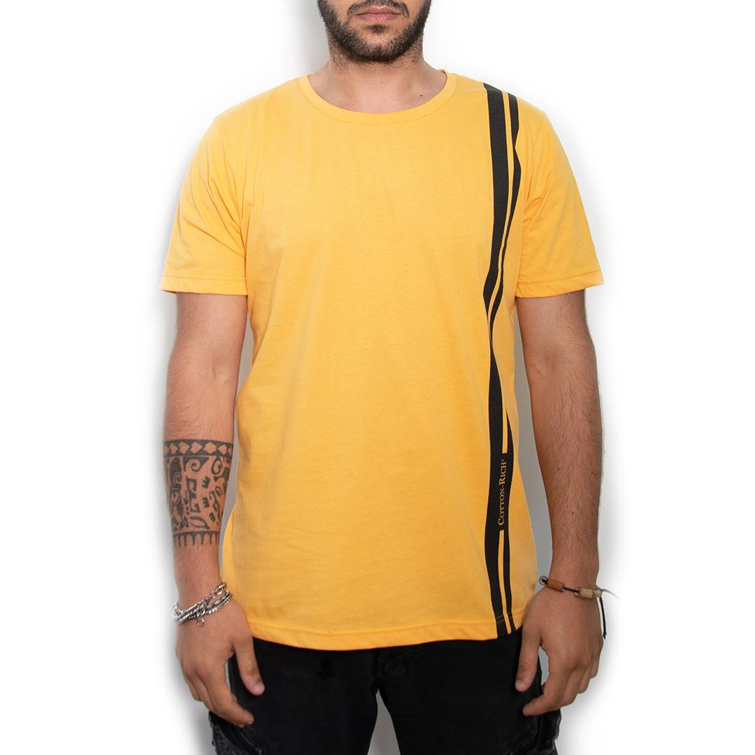 t-shirt-cotton-rich-oversize-ocre-jaune-minimal
